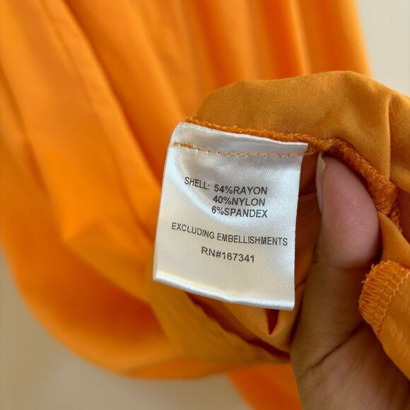 Hello Molly Luxe Vacay Maxi Dress size 10 XL Orange Halterneck Beach  Resort - Picture 10 of 15